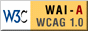 A WAI-A megfelelést igazoló ikon